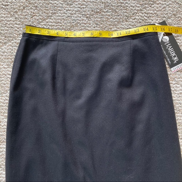 5/$15 NWT Sag Harbor Petite Black Wool Skirt 14P - Picture 7 of 8